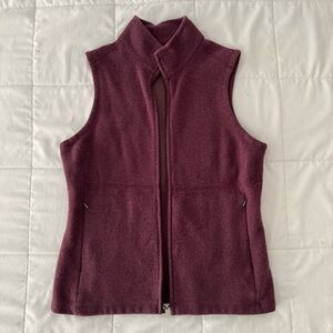 Ibex Carrie Merino Wool Vest | Women’s M | Burgundy